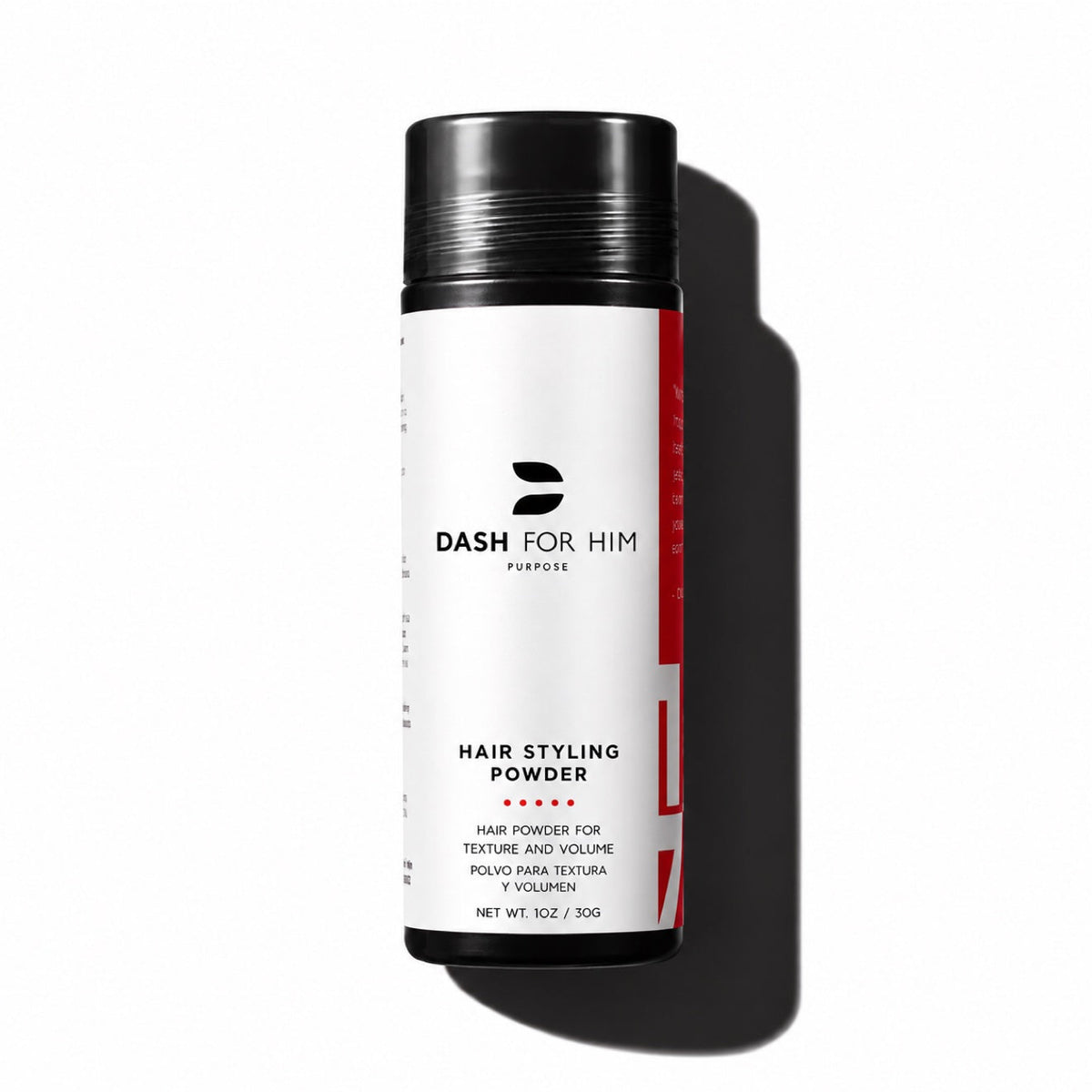 Dash For Him Hair Styling Powder bottle